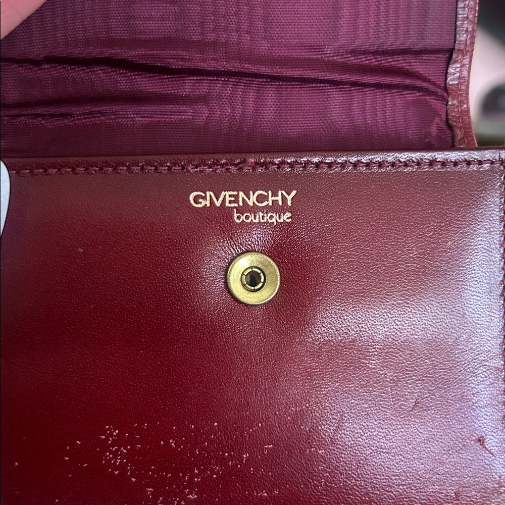 Givenchy Red Leather Wallet - Picture 4 of 5